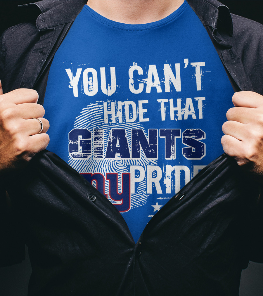 You Can't Hide That New York Giants Pride Ny Logo Stars T-Shirt