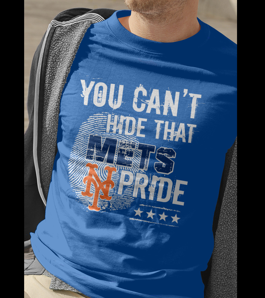 You Can't Hide That Mets Pride With New York Mets Logo And Stars T-Shirt