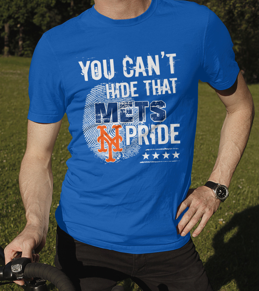 You Can't Hide That Mets Pride With New York Mets Logo And Stars T-Shirt