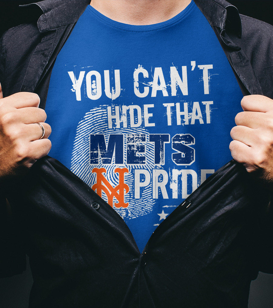 You Can't Hide That Mets Pride With New York Mets Logo And Stars T-Shirt