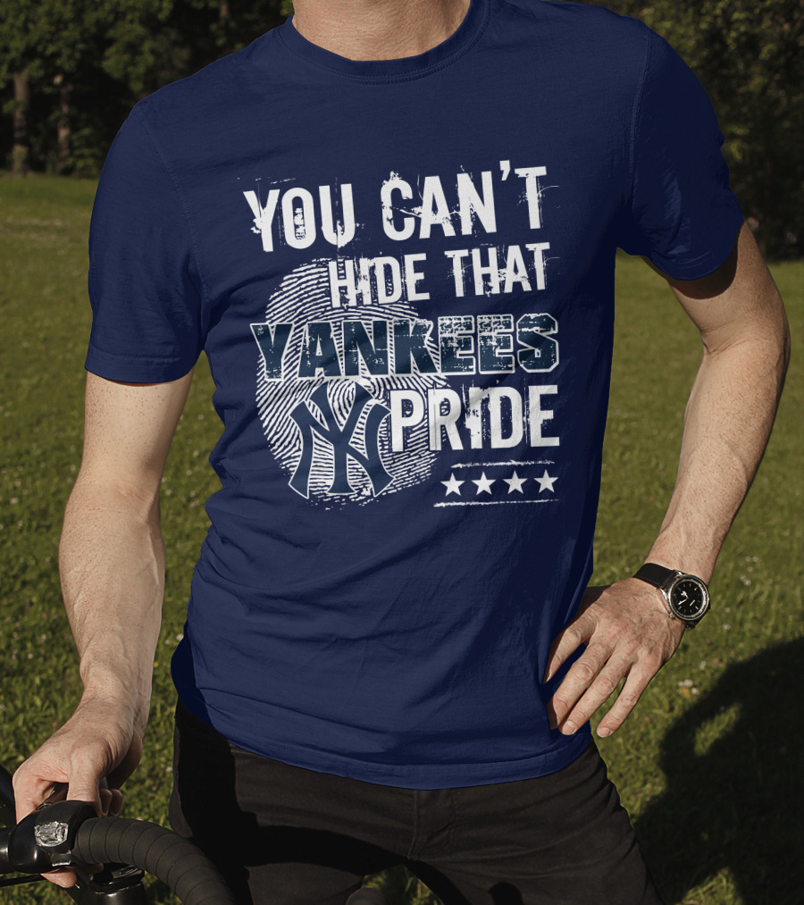 You Can't Hide That Yankees Pride New York Yankees Logo With Stars T-Shirt