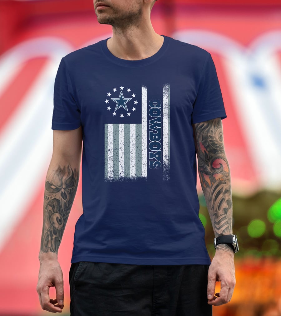 Dallas Cowboys American Flag Star Stripes T-Shirt