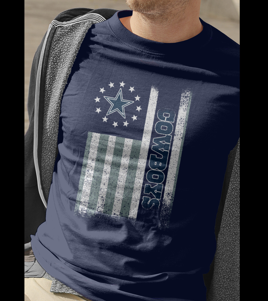 Dallas Cowboys American Flag Star Stripes T-Shirt