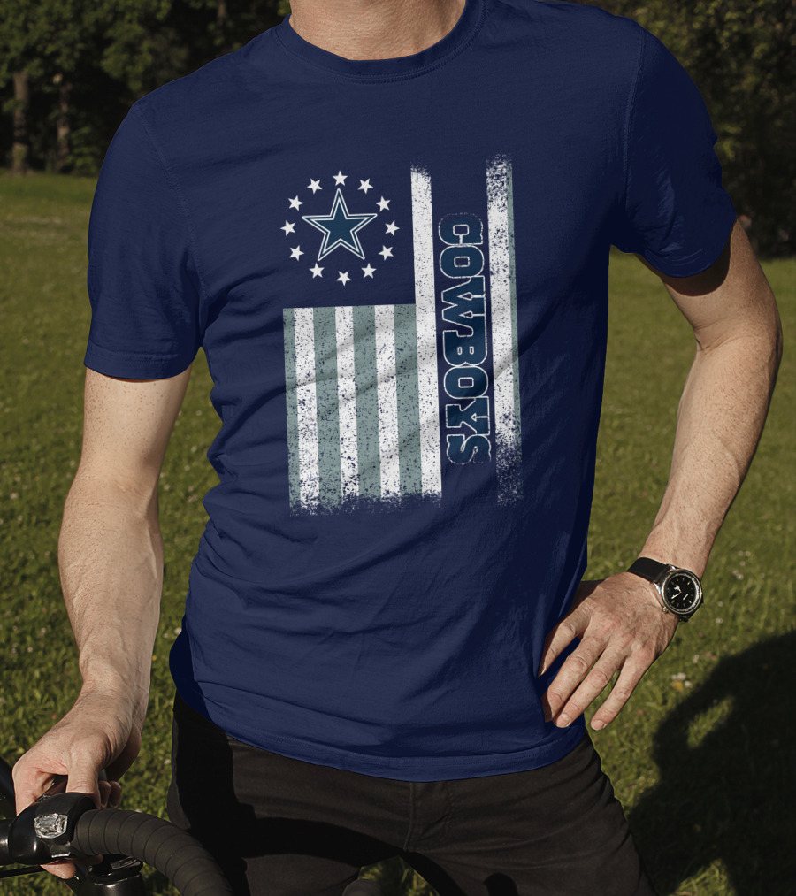 Dallas Cowboys American Flag Star Stripes T-Shirt