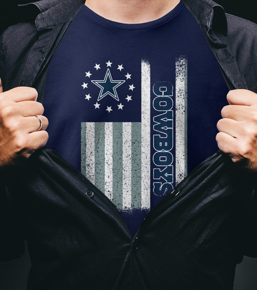 Dallas Cowboys American Flag Star Stripes T-Shirt