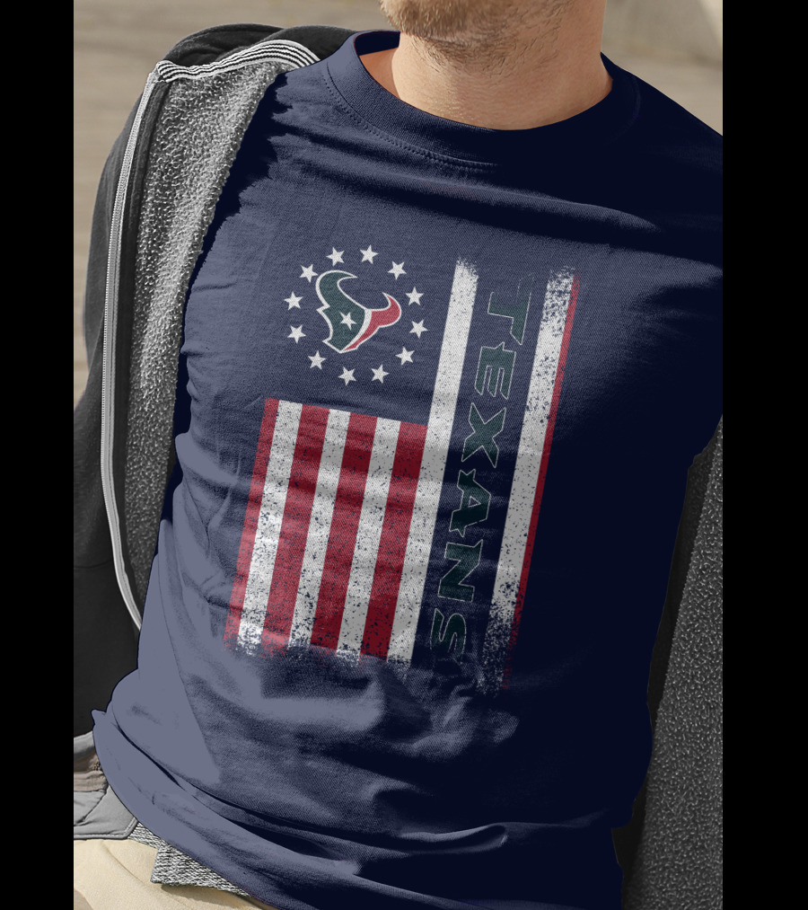 Houston Texans American Flag Texans T-Shirt
