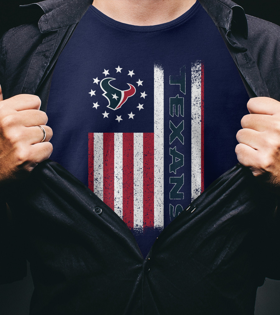 Houston Texans American Flag Texans T-Shirt