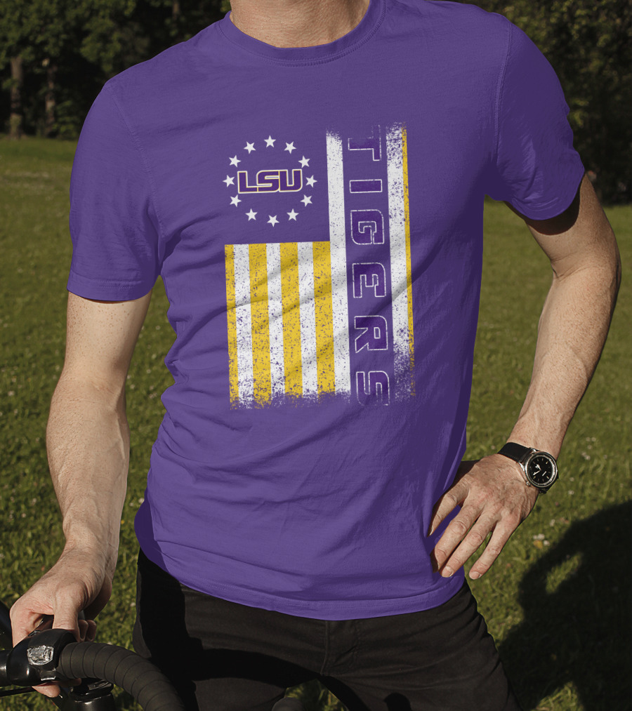 Lsu Tigers Stars And Stripes T-Shirt