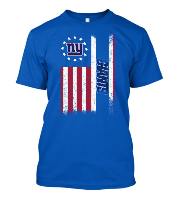 New York Giants Stars And Stripes American Flag T-Shirt