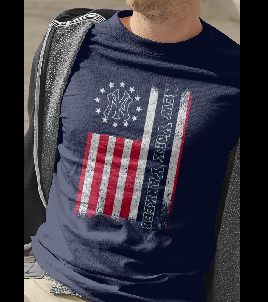 New York Yankees American Flag Stars And Stripes T-Shirt