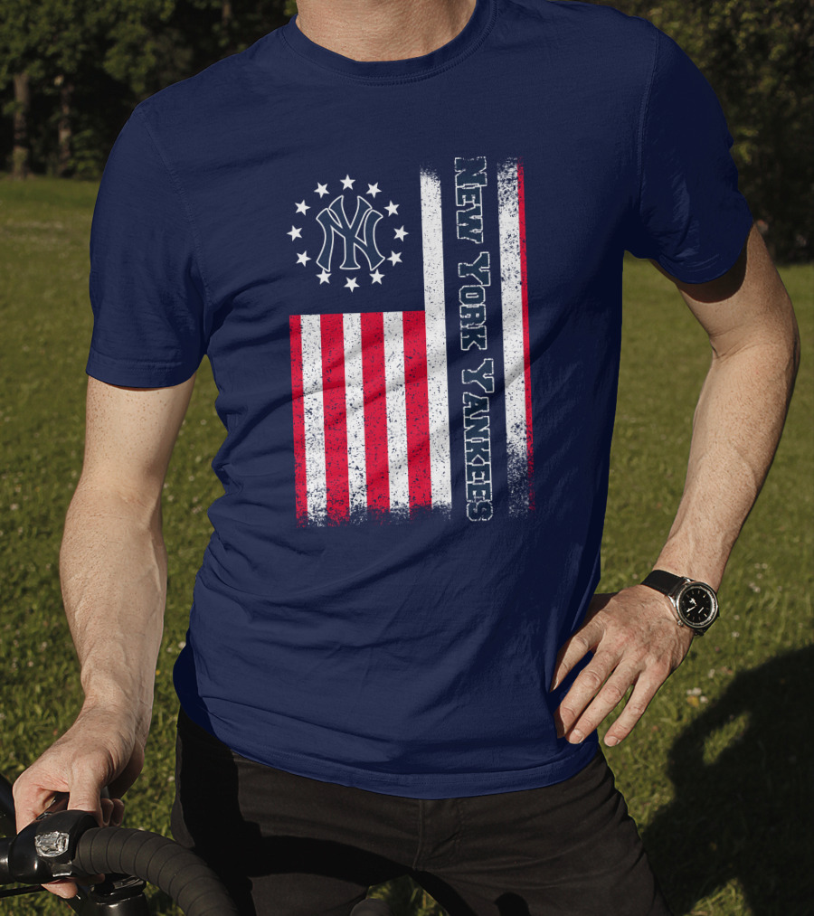 New York Yankees American Flag Stars And Stripes T-Shirt