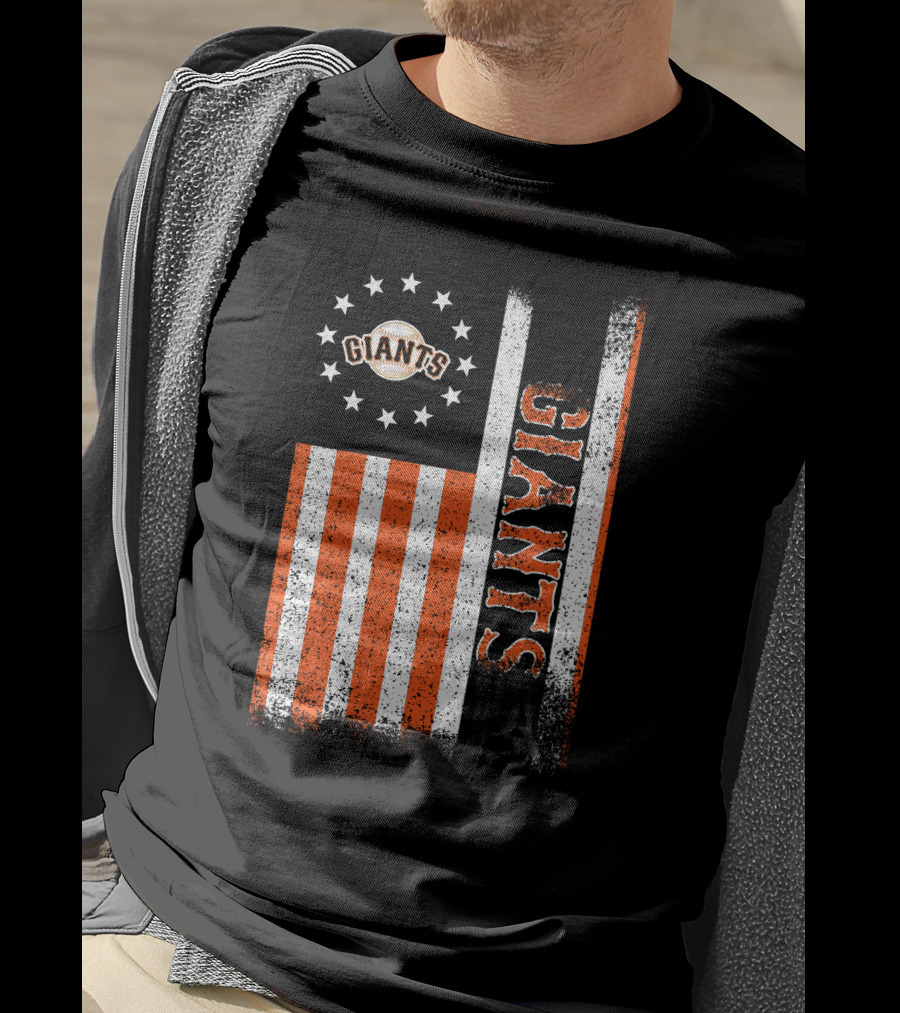 San Francisco Giants American Flag Themed Giants Stars And Stripes T-Shirt