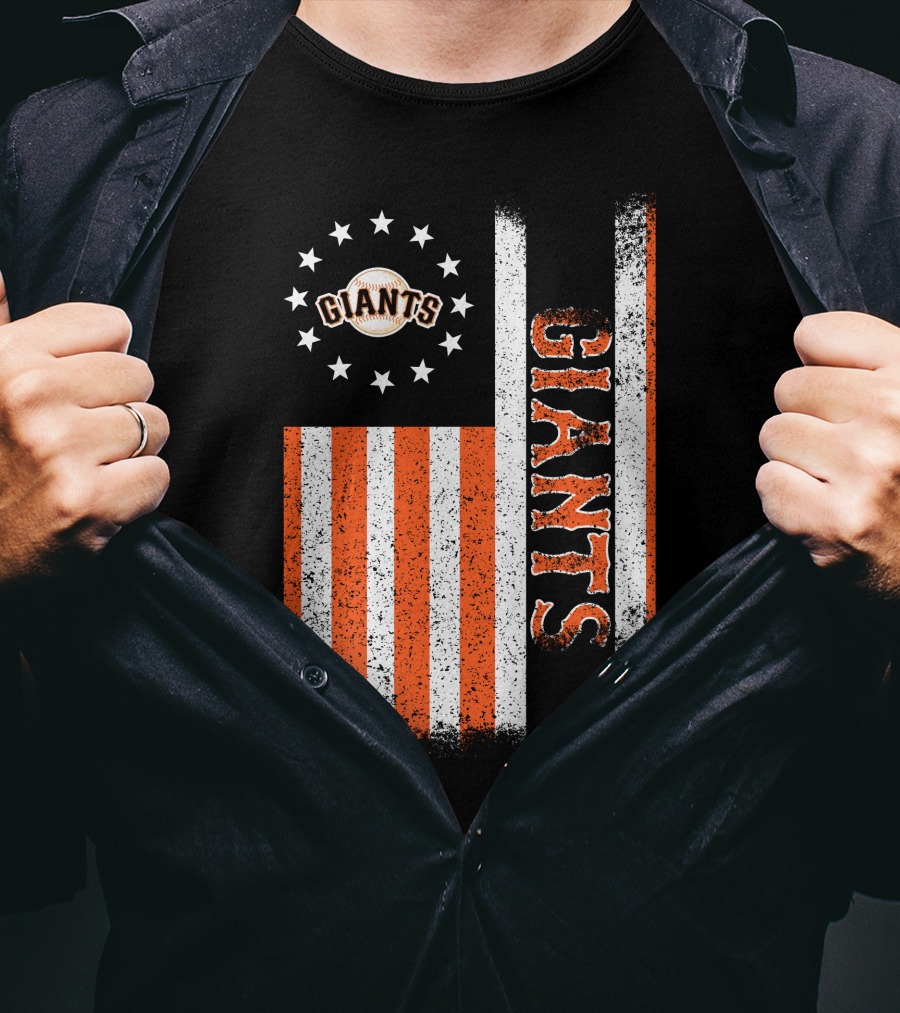 San Francisco Giants American Flag Themed Giants Stars And Stripes T-Shirt