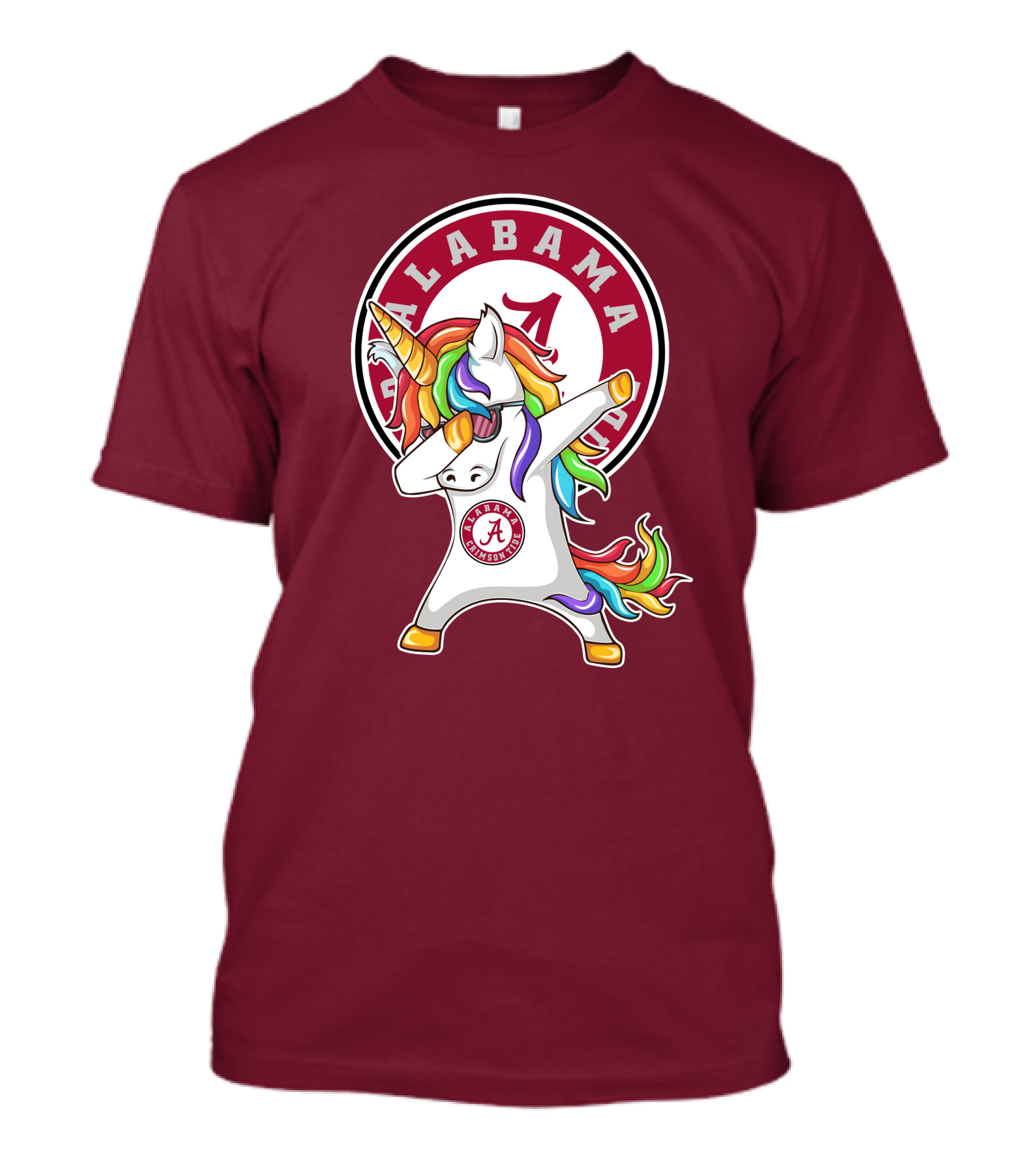 Alabama Crimson Tide Dabbing Unicorn T-Shirt