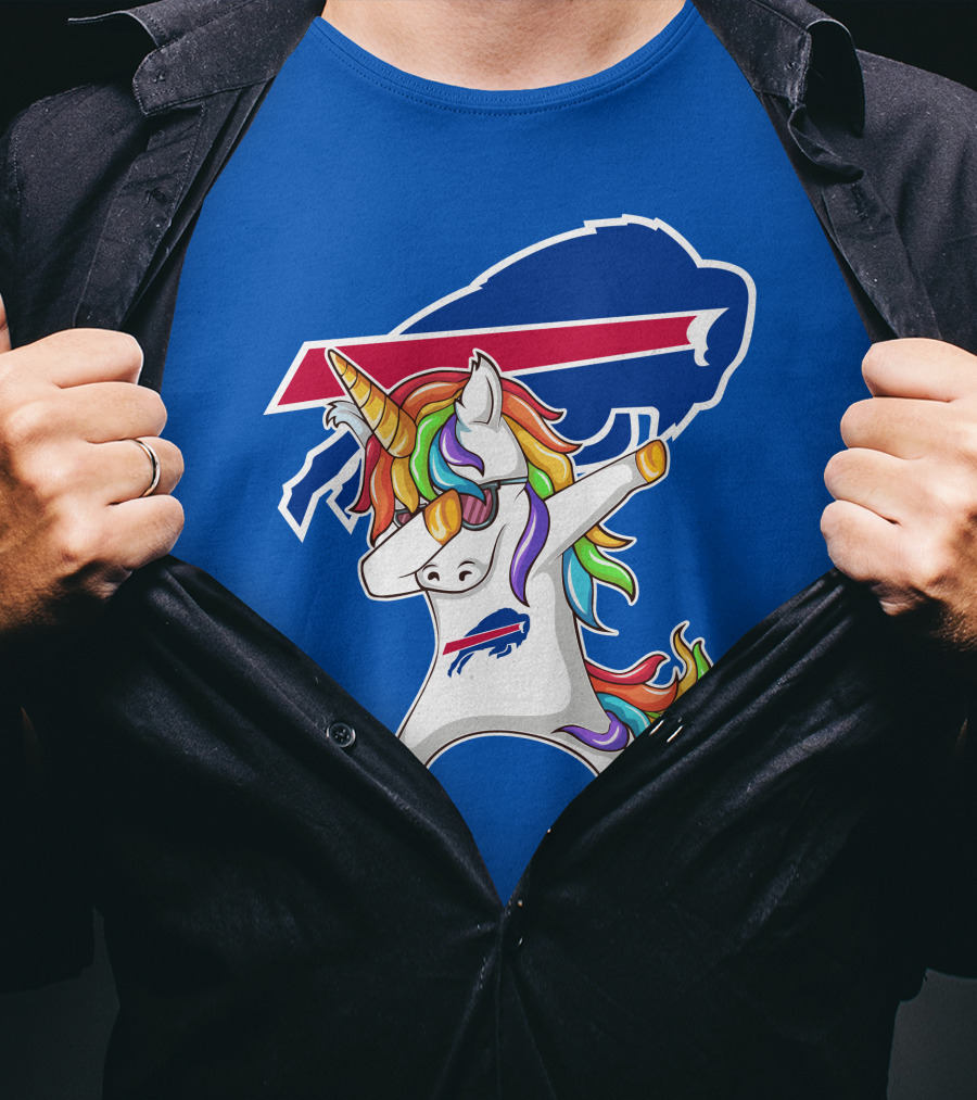 Buffalo Bills Unicorn Dabbing NFL Fan T-Shirt