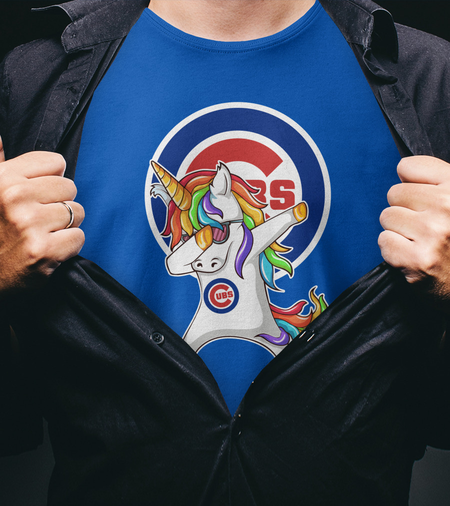 Chicago Cubs Unicorn Dabbing T-Shirt