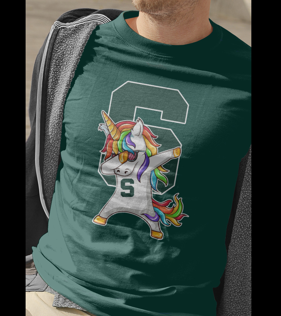 Michigan State Spartans Unicorn Dabbing S T-Shirt