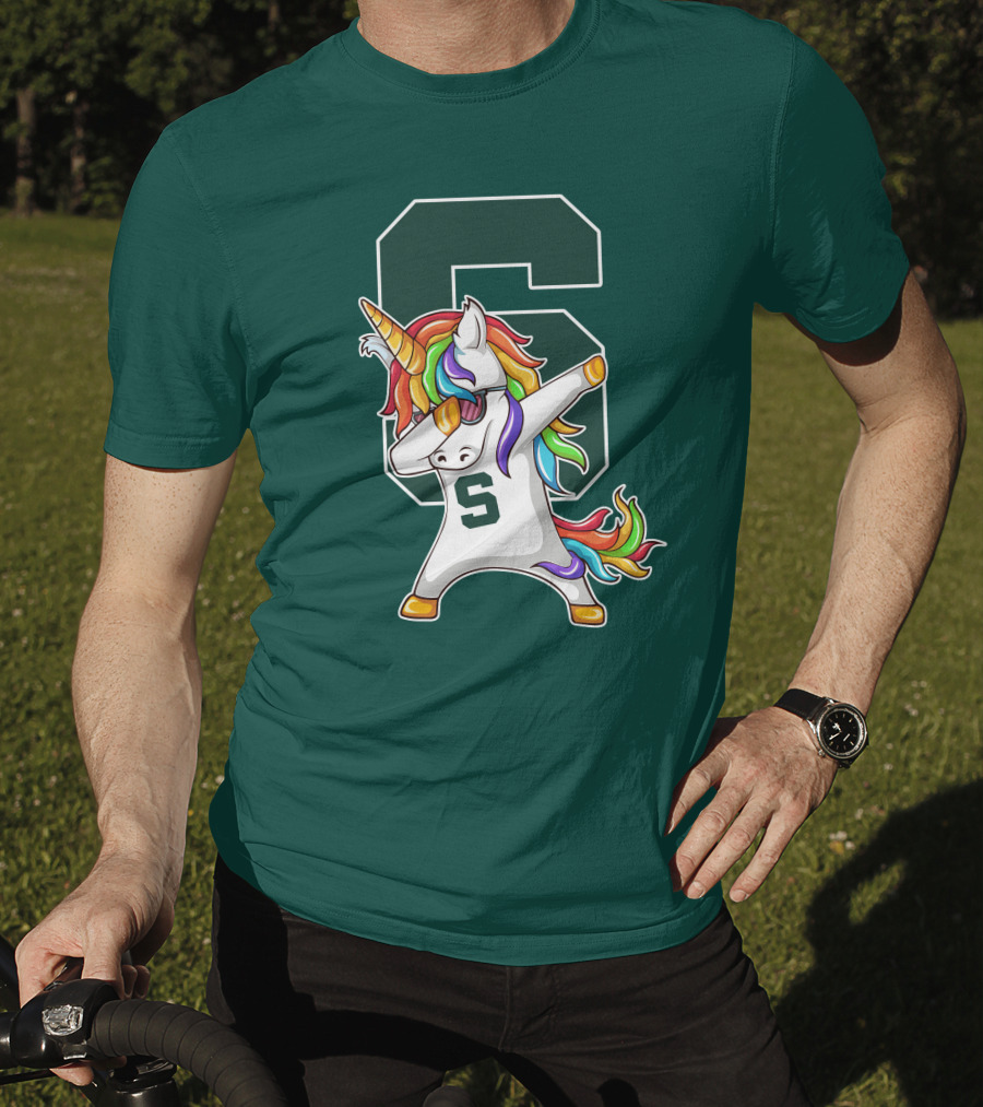 Michigan State Spartans Unicorn Dabbing S T-Shirt