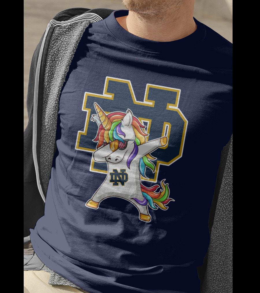 Notre Dame Fighting Irish Dab Unicorn ND T-Shirt