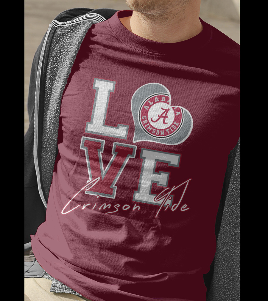 LOVE Alabama Crimson Tide T-Shirt