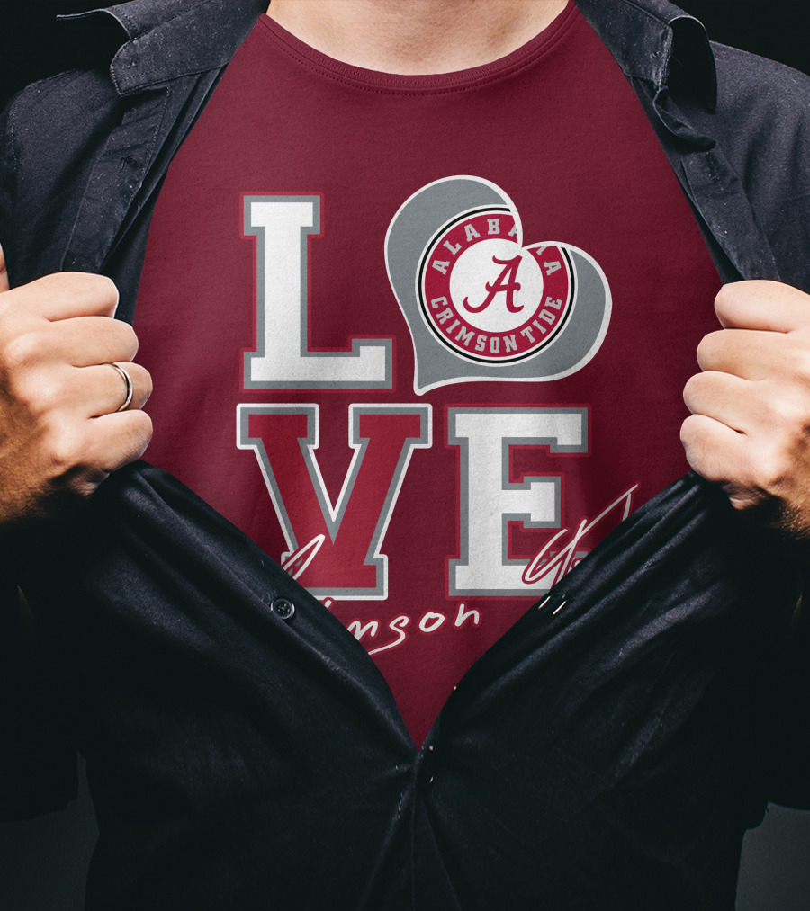 LOVE Alabama Crimson Tide T-Shirt