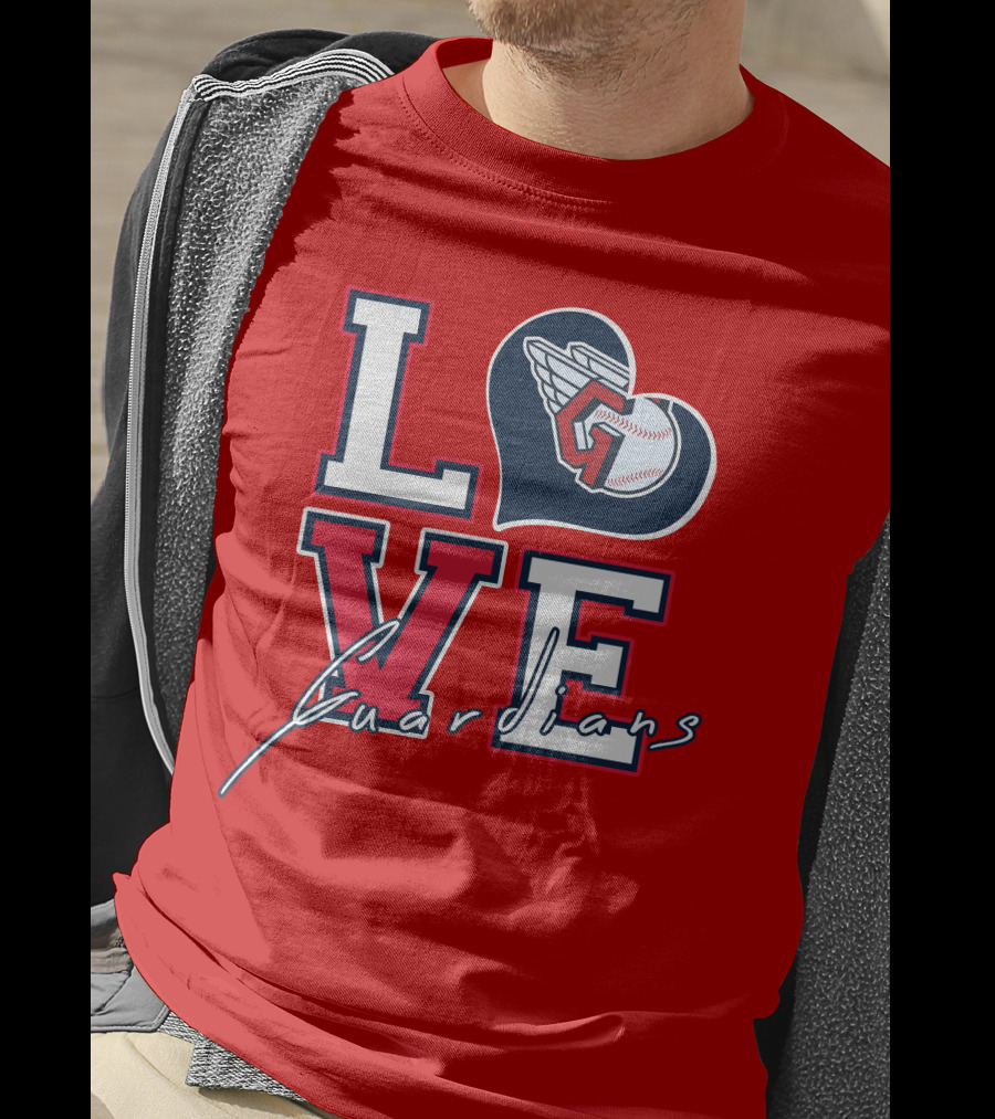 LOVE Guardians Baseball Heart T-Shirt