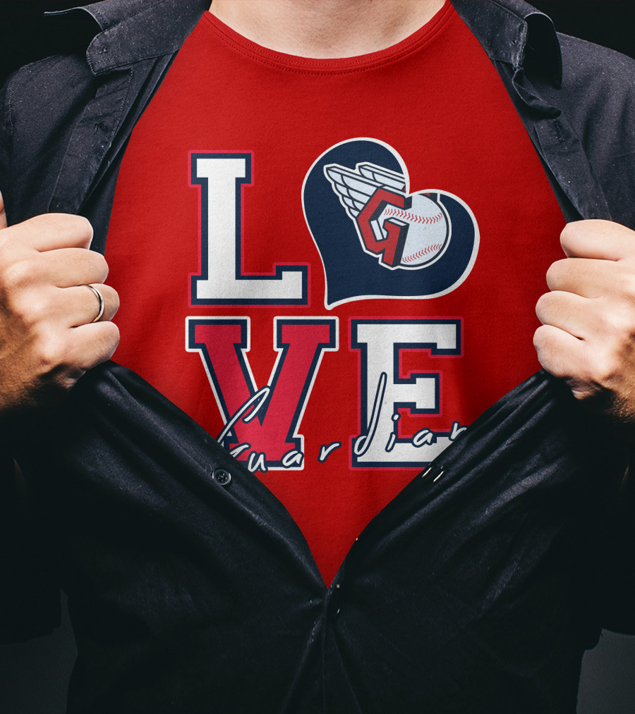 LOVE Guardians Baseball Heart T-Shirt