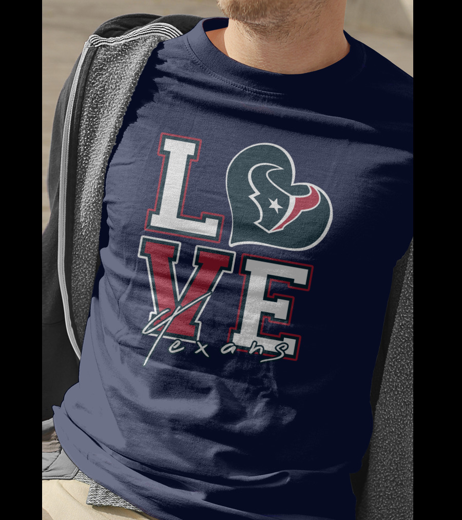 LOVE Houston Texans Logo NFL T-Shirt