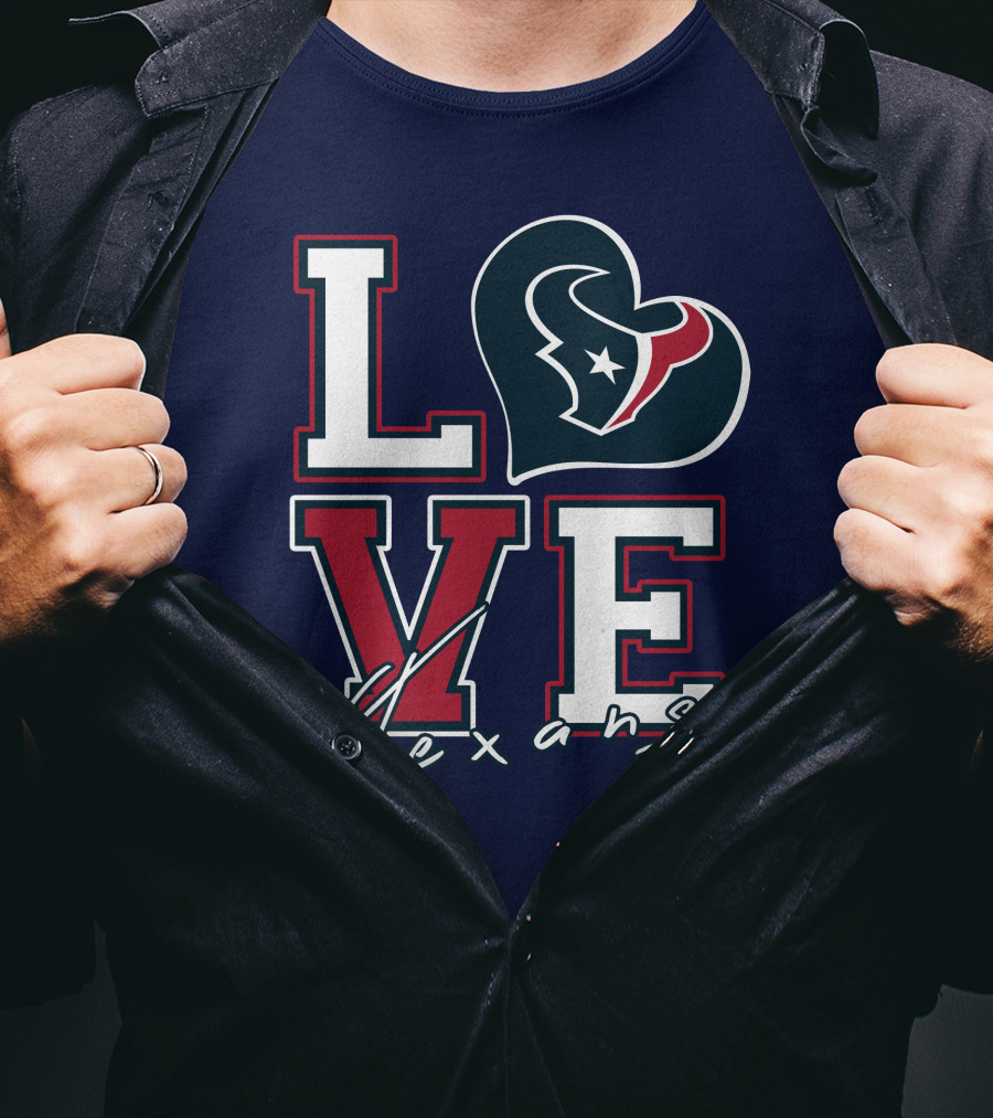 LOVE Houston Texans Logo NFL T-Shirt