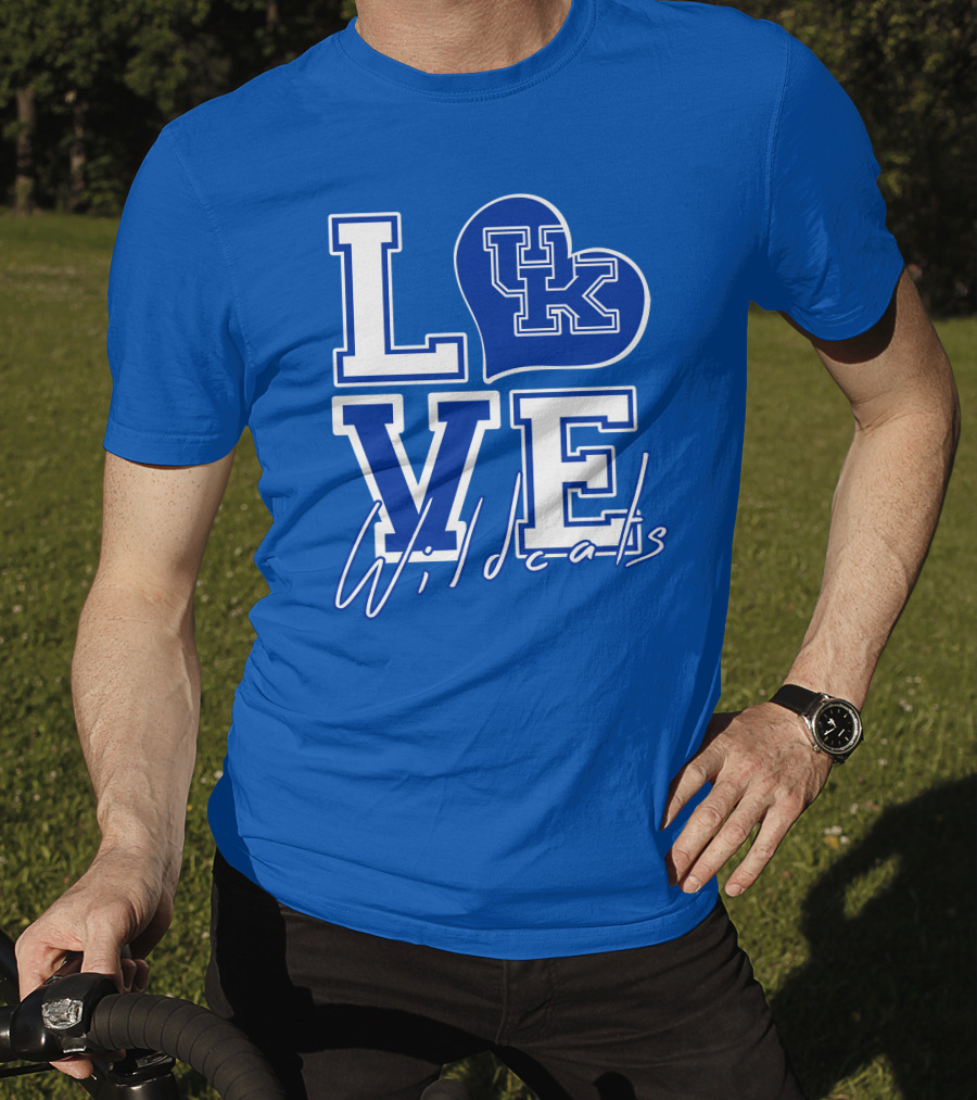 LOVE Kentucky Wildcats UK Heart Wildcats T-Shirt