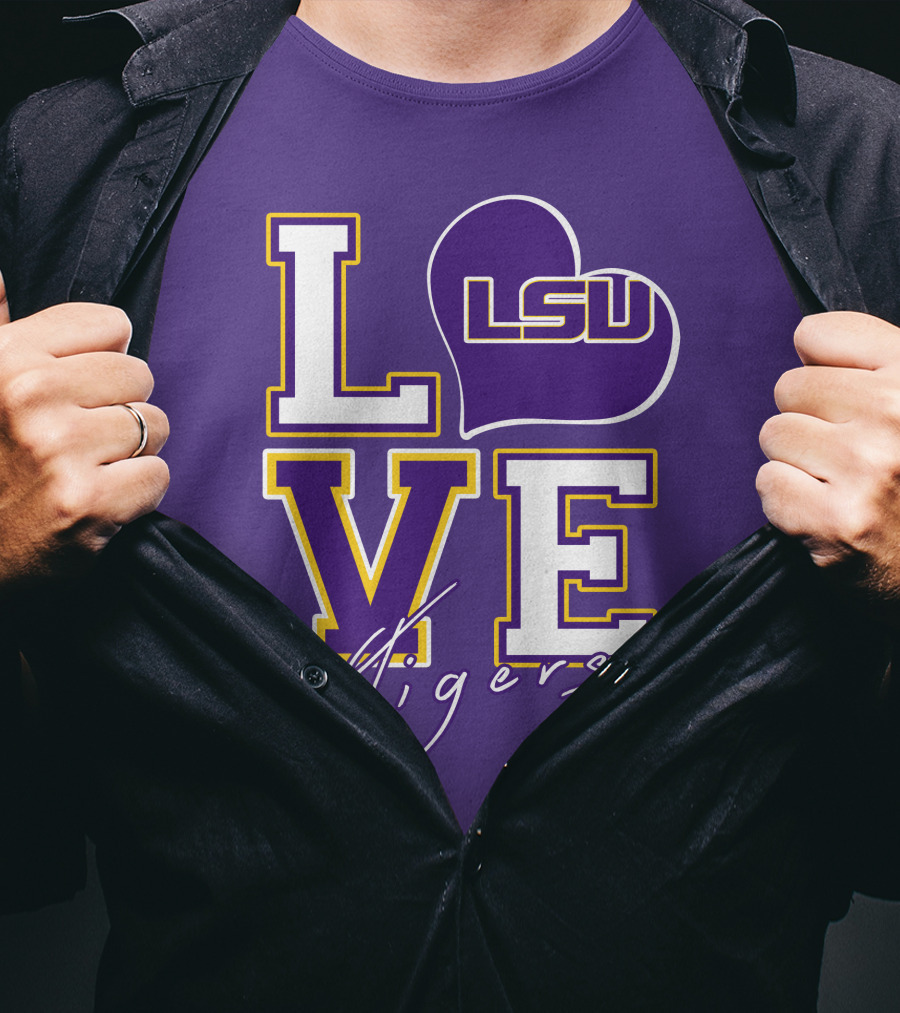 LOVE LSU Tigers T-Shirt