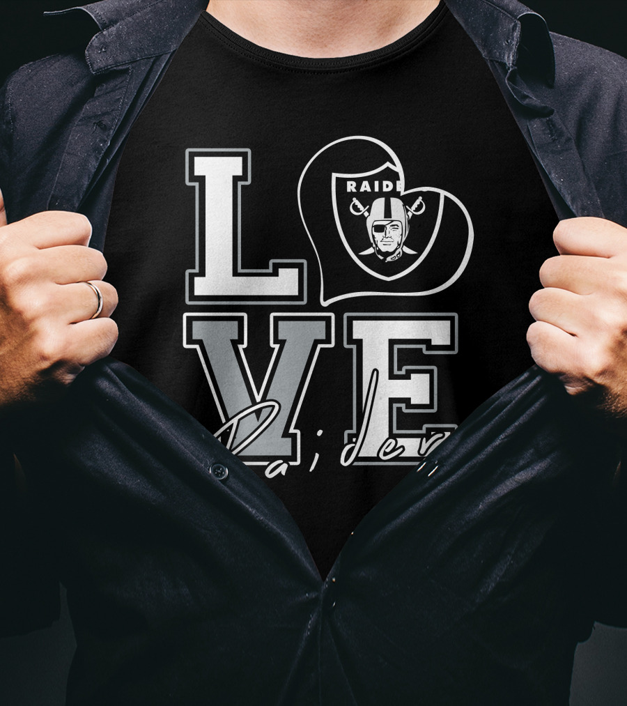 Love Raiders Heart Logo Las Vegas T-Shirt