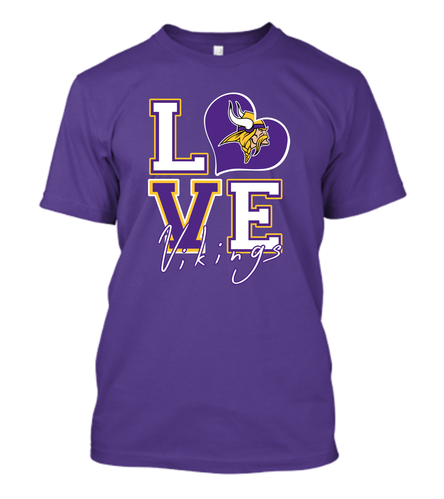 Love Minnesota Vikings Heart T-Shirt