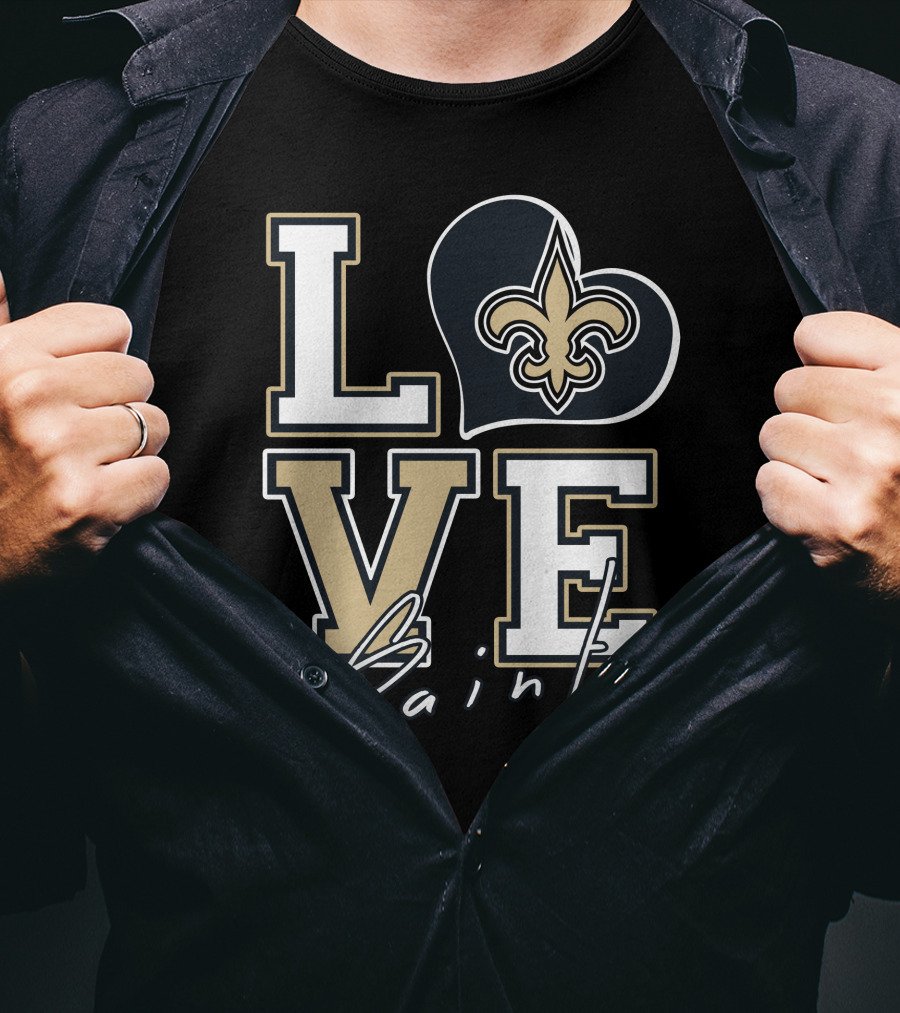 LOVE Saints New Orleans Fleur-de-Lis T-Shirt