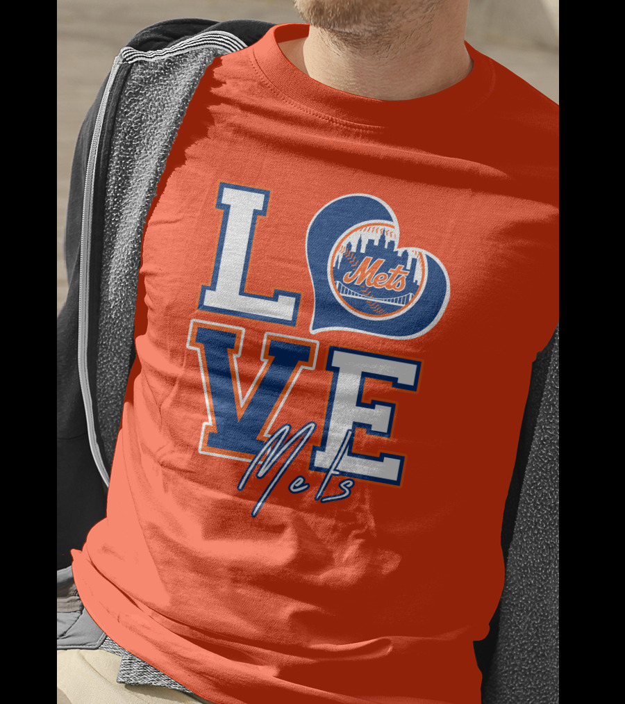 LOVE Mets New York Skyline T-Shirt