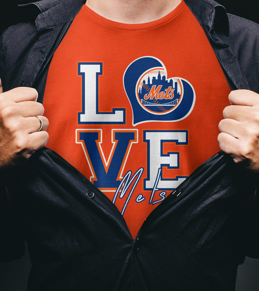 LOVE Mets New York Skyline T-Shirt
