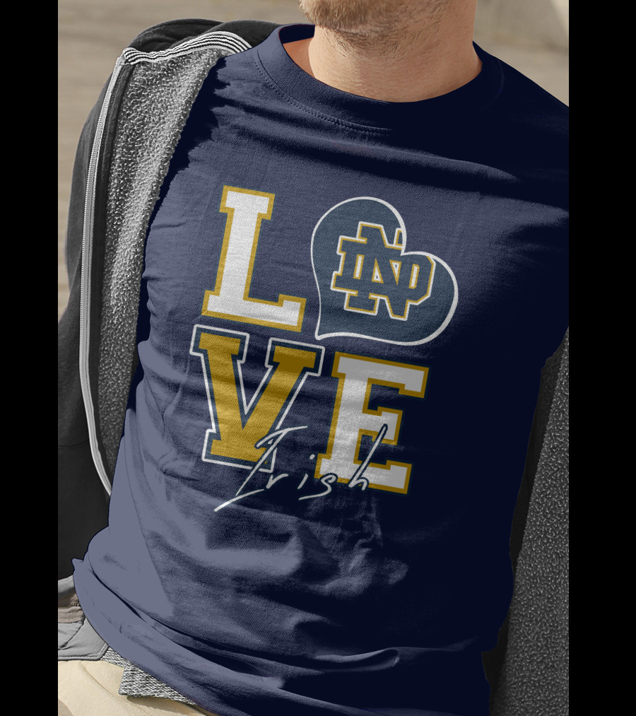 LOVE Notre Dame Irish ND T-Shirt
