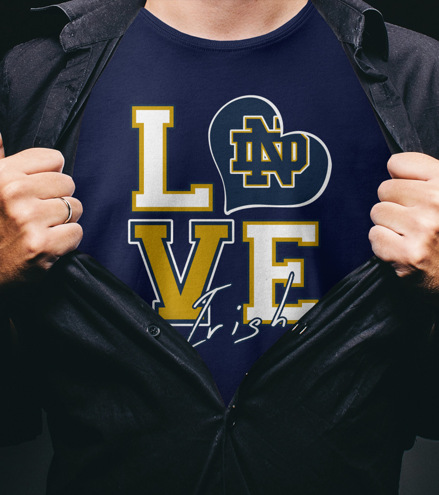 LOVE Notre Dame Irish ND T-Shirt