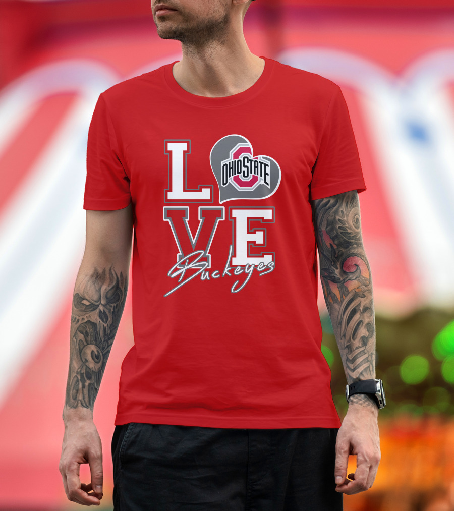 LOVE Ohio State Buckeyes T-Shirt