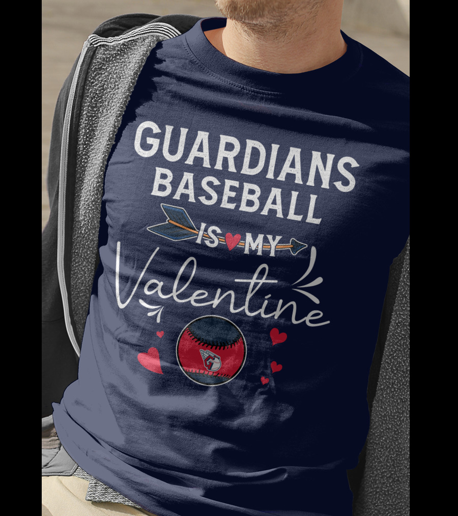 Guardians Baseball Is My Valentine T-Shirt