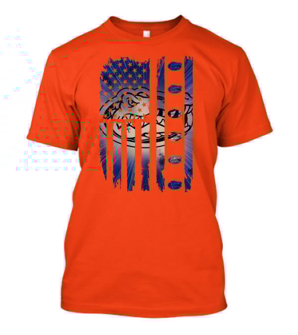 Florida Gators American Flag Stars Stripes T-Shirt