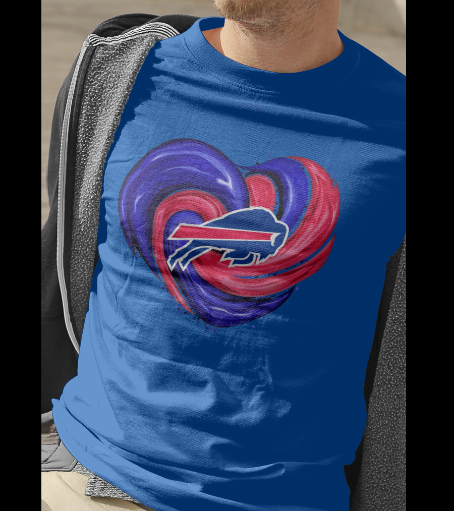 Buffalo Bills Heart Swirl T-Shirt