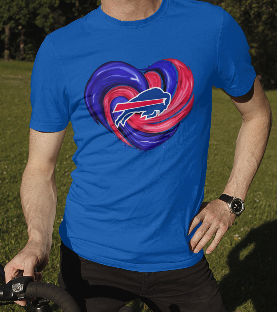 Buffalo Bills Heart Swirl T-Shirt