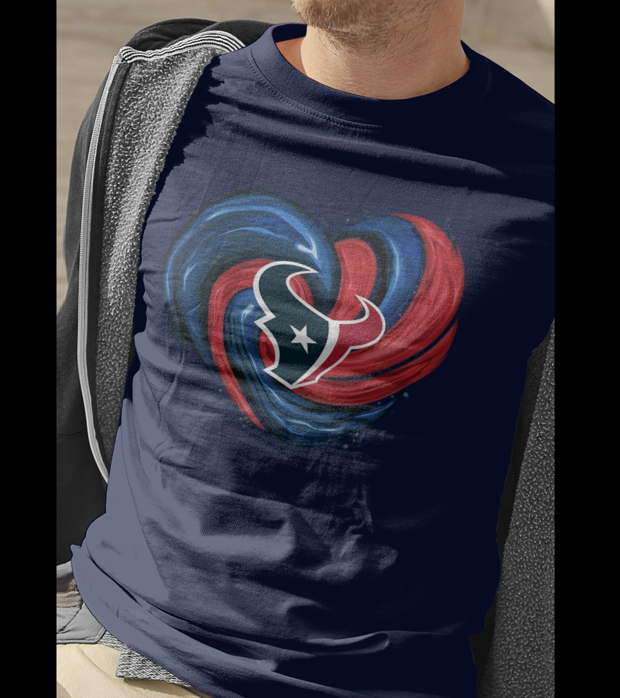 Houston Texans Tornado Heart T-Shirt
