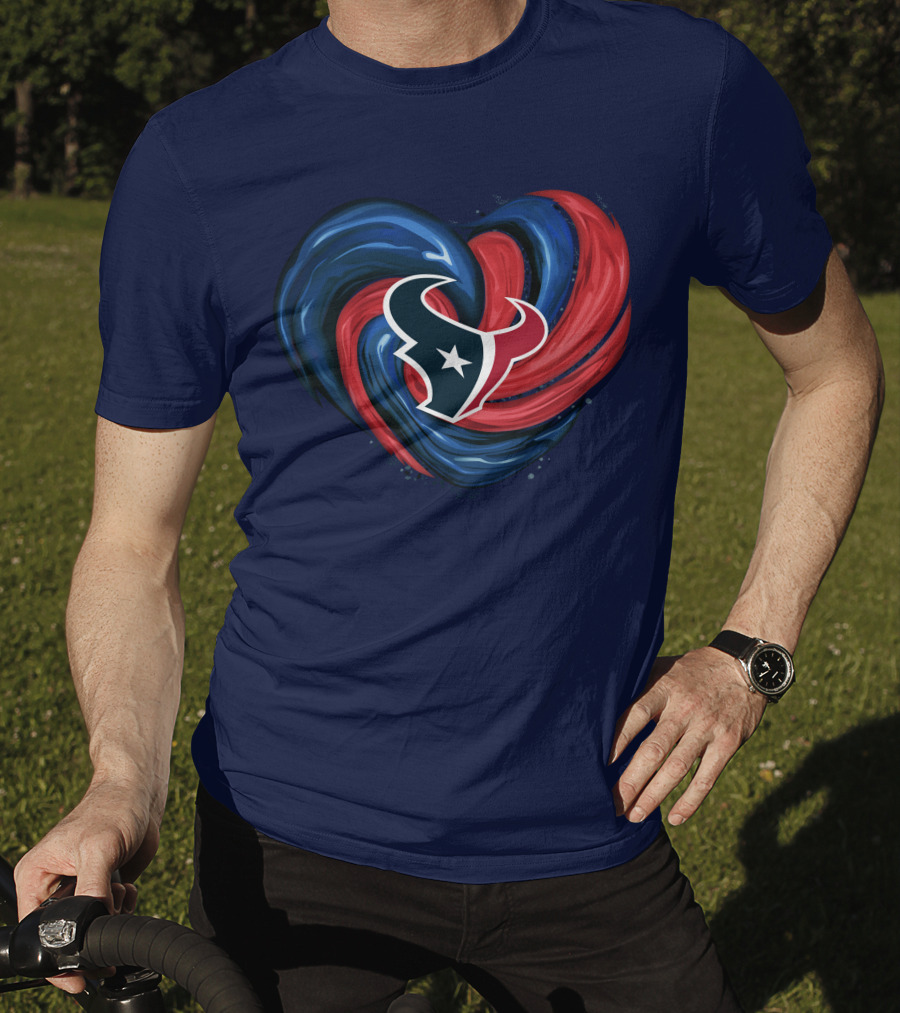 Houston Texans Tornado Heart T-Shirt