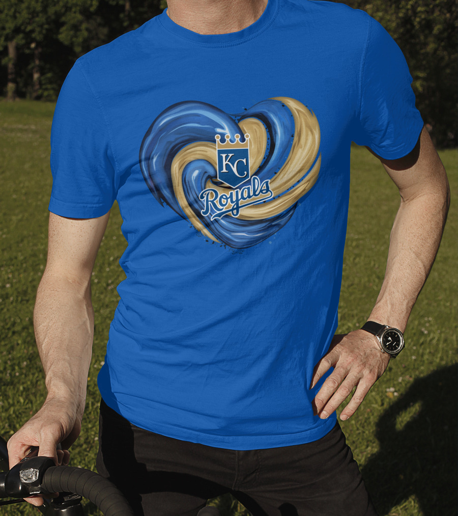 KC Royals Tornado Heart Royals Crest T-Shirt