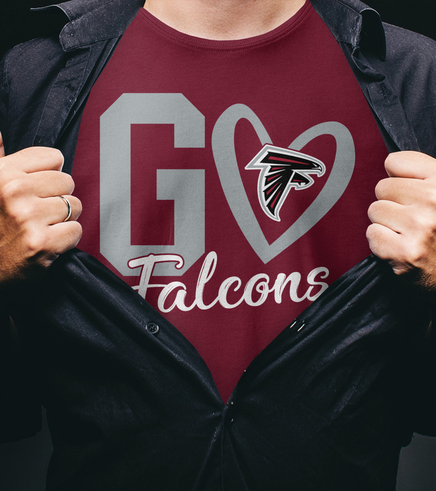 Go Falcons Heart T-Shirt