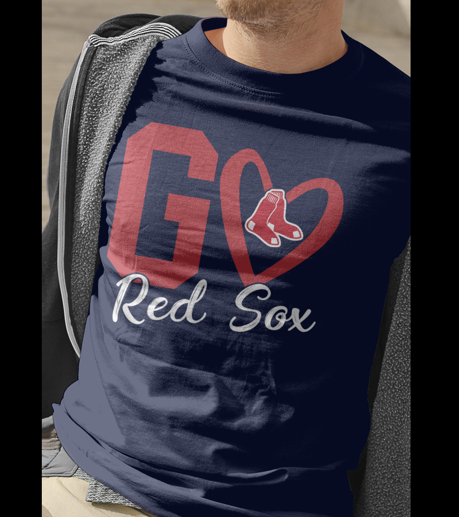 Go Red Sox Heart Socks T-Shirt