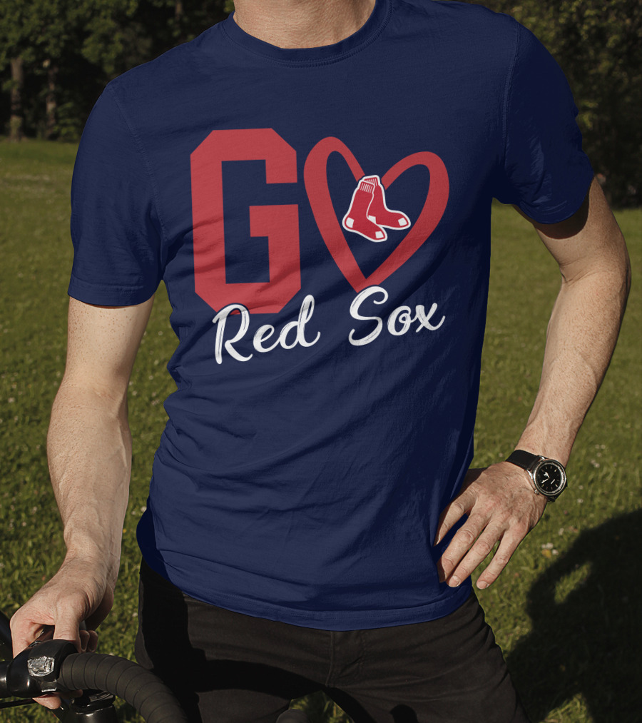 Go Red Sox Heart Socks T-Shirt