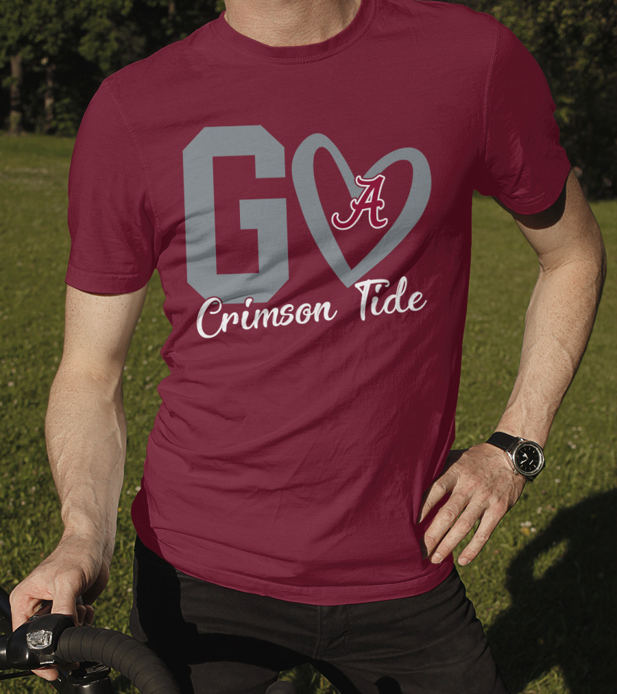 Go Crimson Tide A Heart Alabama T-Shirt